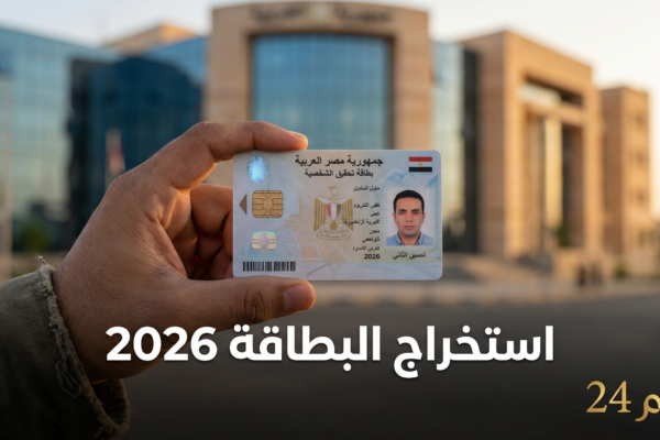 خطوات استخراج بطاقة الرقم القومي أونلاين 2026 (الدليل الكامل والمحدث)