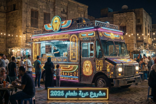 دراسة جدوى مشروع "عربة طعام متنقلة" في مصر 2026 (أرباح وتكاليف)