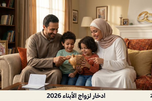 كيف تدخر لزواج الأبناء؟ أفضل الحسابات البنكية 2026 (دليل شامل)