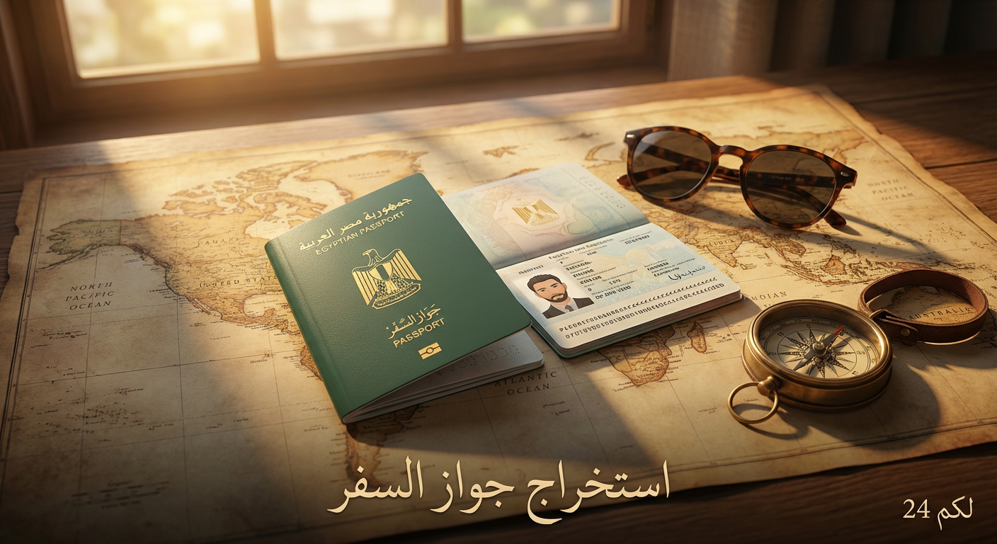 خطوات استخراج جواز السفر لأول مرة 2026 (المستندات والرسوم الجديدة)