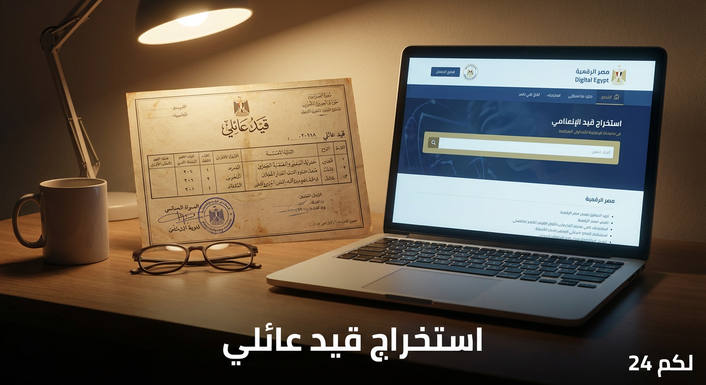 خطوات استخراج قيد عائلي أونلاين 2026 (المستندات والرسوم)